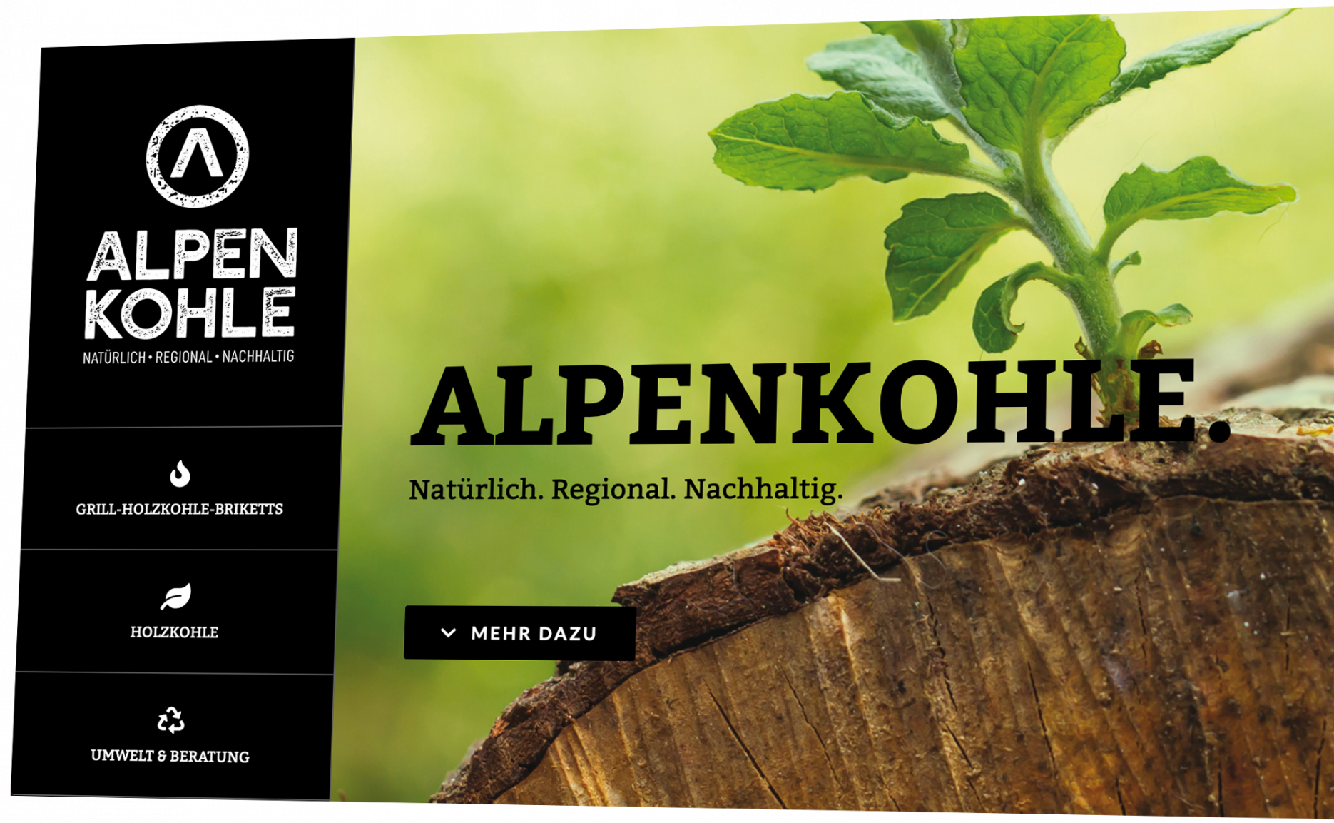 Alpenkohle Wordpress Webseite