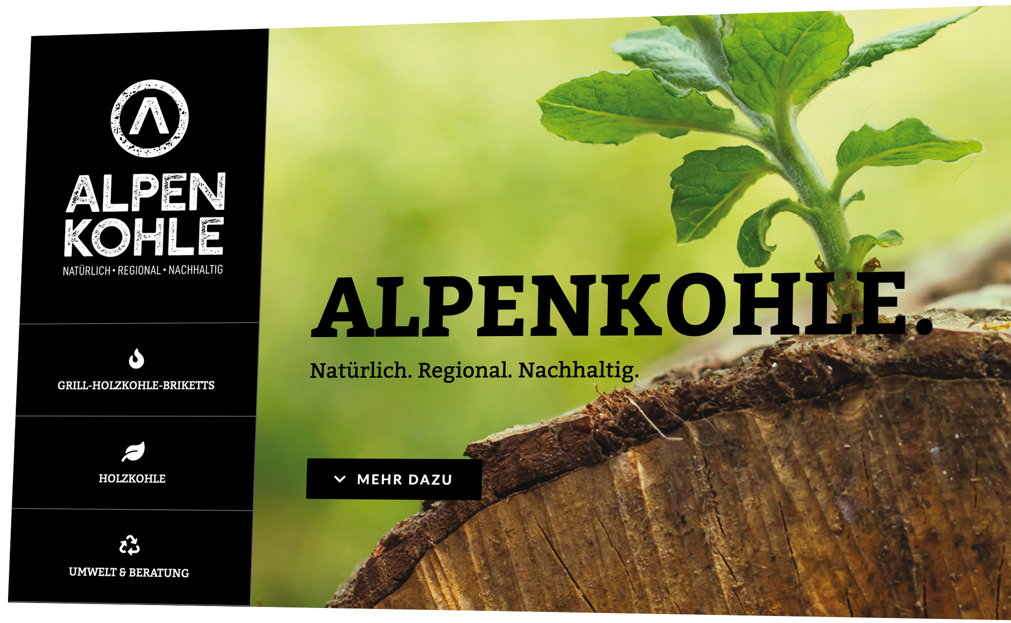 Alpenkohle Wordpress Webseite
